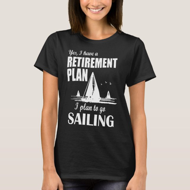Jag tänker gå och segla t shirt (Framsida)