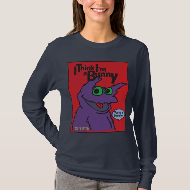 Jag tänker I-förmiddag en röd kanin - boxas Tee Shirt (Framsida)