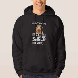 Jag tänker inte alltid på får åh vänta får hoodie