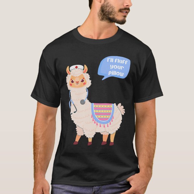 Jag tänker inte flöda din fyllning, men Alpaca sku T Shirt (Framsida)
