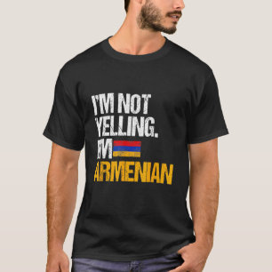 Jag tänker inte skrika Im Armenian T Shirt