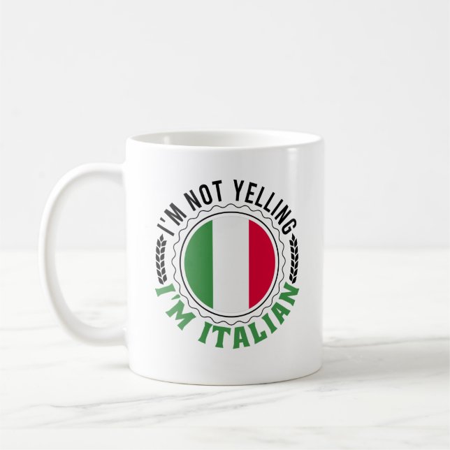 Jag tänker inte skrika italienska Bibione Resa til Kaffemugg (Vänster)