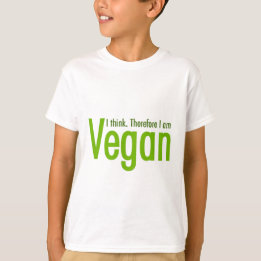 Jag tänker. Mig därför förmiddagVegan Tee Shirt