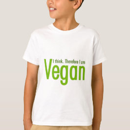 Jag tänker. Mig därför förmiddagVegan Tee Shirt