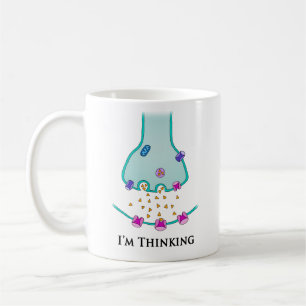 Jag Tänker Neuron Synaps Kaffemugg