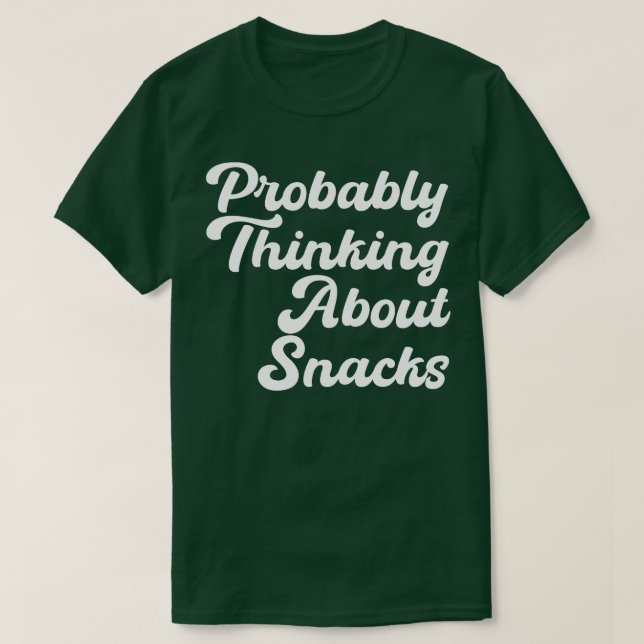 Jag tänker nog på snacks t shirt (Design framsida)