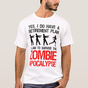 Jag tänker Överleva Zombie Apocalypse T Shirt