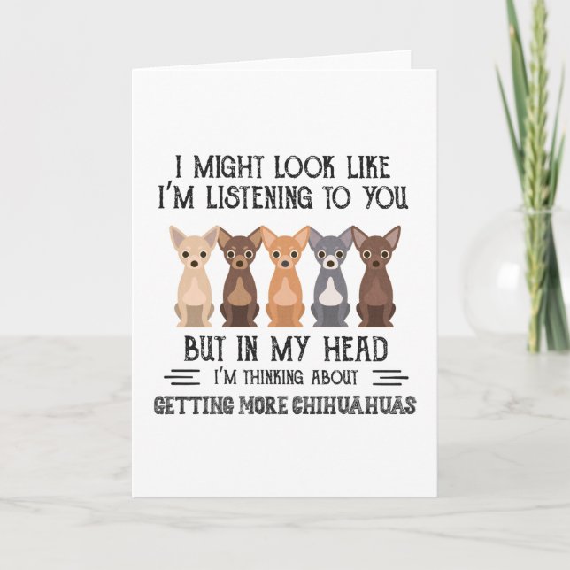 Jag tänker på att få fler chihuahuas kort (Framsida)