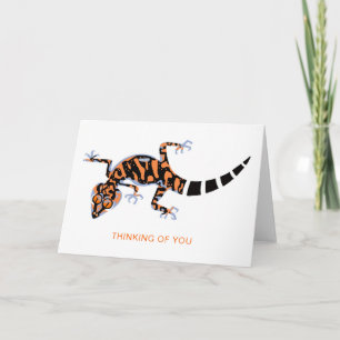 Jag tänker på dig! Cute GECKO- Conservation - Natu Kort