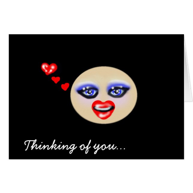 Jag tänker på dig.. Kort (Framsidan Horizontal)
