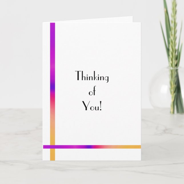 Jag tänker på dig! kort (Framsida)