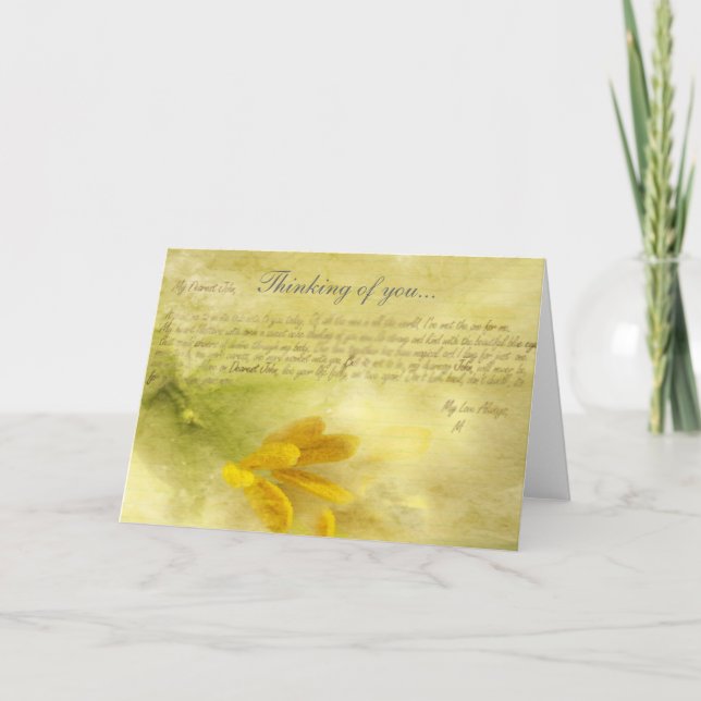 Jag tänker på dig.. kort (Framsida)