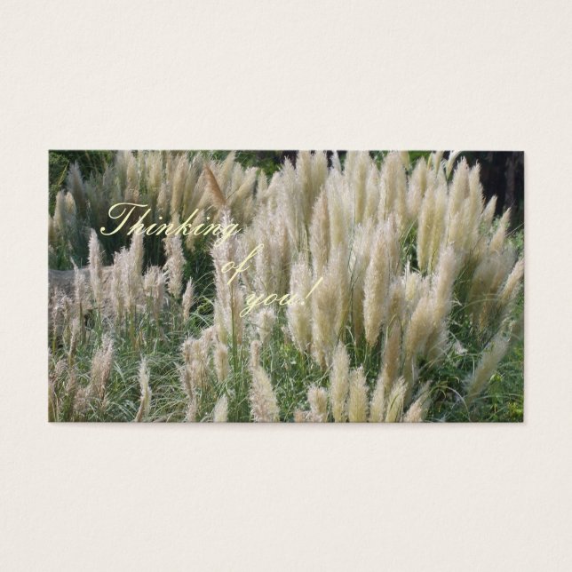Jag tänker på dig! Meddelandekort Visitkort (Framsidan)