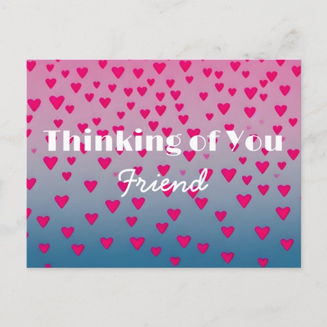 Jag tänker på dig mitt vänstra vykort (Framsida)