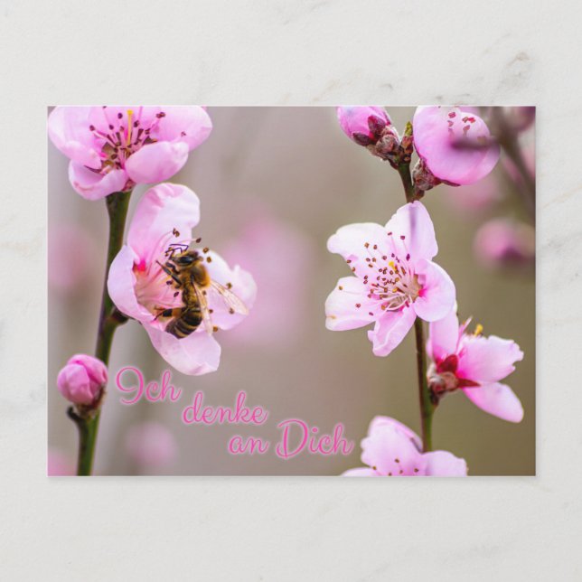 Jag tänker på dig! vykort (Framsida)