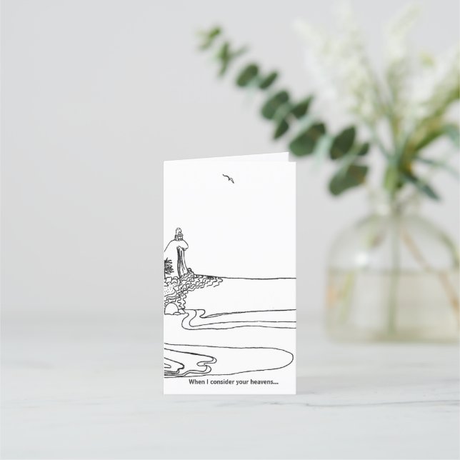 "Jag tänker på dina himlar"... skript Lojalitetskort (Framsida)