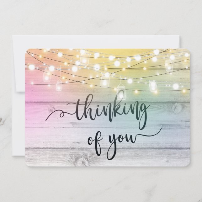 Jag tänker på dina kondoleanser som mist nära och  julkort (Framsida)