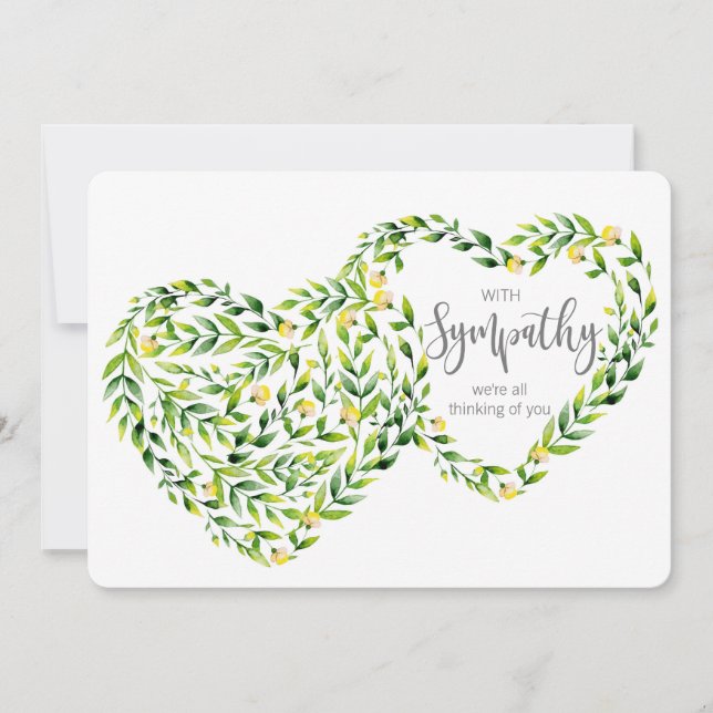 Jag tänker på dina kondoleanser som mist nära och  julkort (Framsida)