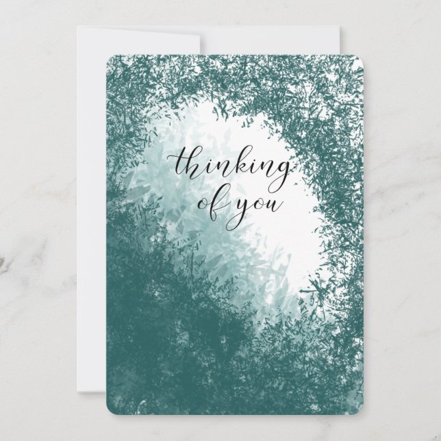 Jag tänker på dina kondoleanser som mist nära och  julkort (Framsida)