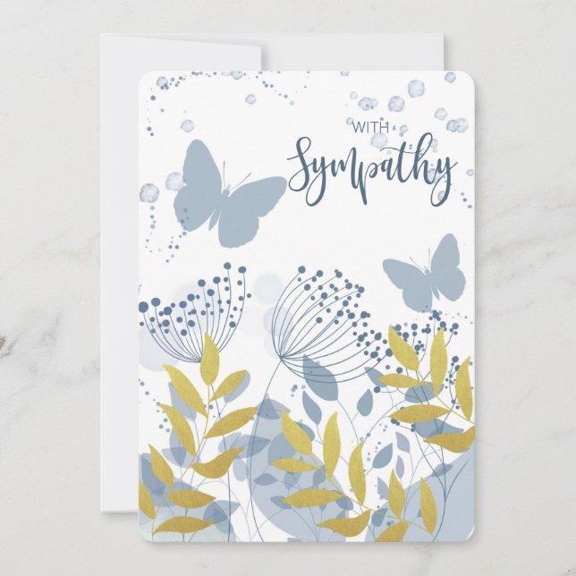 Jag tänker på dina kondoleanser som mist nära och  julkort (Framsida)