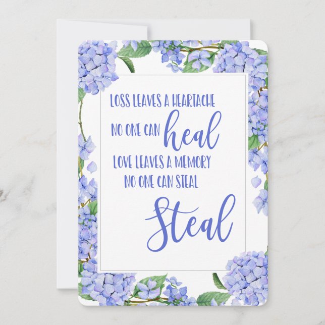 Jag tänker på dina kondoleanser som mist nära och  julkort (Framsida)