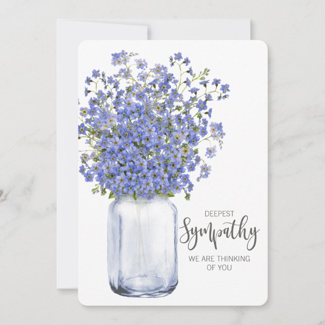 Jag tänker på dina kondoleanser som mist nära och  julkort (Framsida)