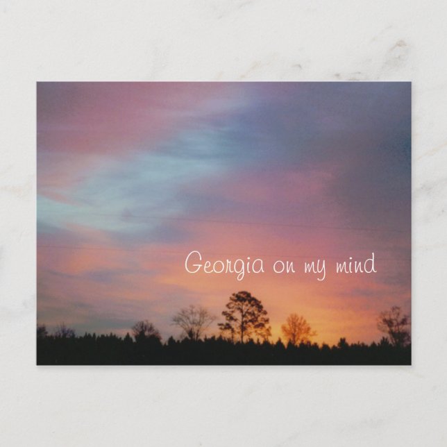 Jag tänker på Georgien Vykort (Framsida)