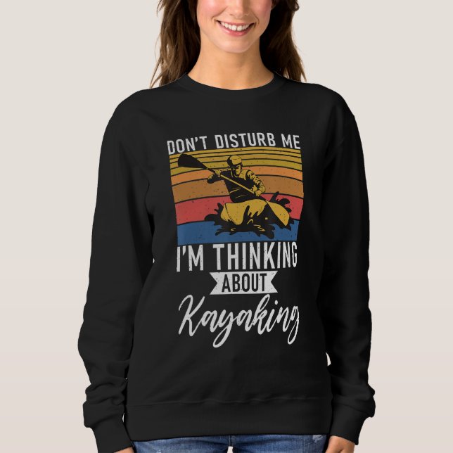 Jag tänker på Kayaking Paddler. T Shirt (Framsida)
