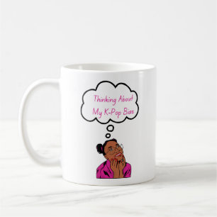 Jag tänker på min K-Pop-bias Kaffemugg