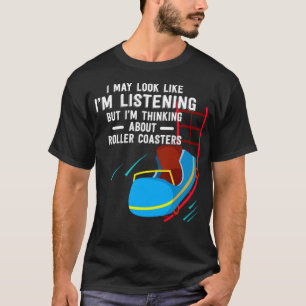 Jag tänker på Roller Underläggs T Shirt