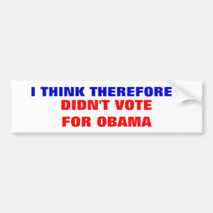 JAG TÄNKER SÅLEDES RÖSTADE JAG INTE PÅ OBAMA BILDEKAL