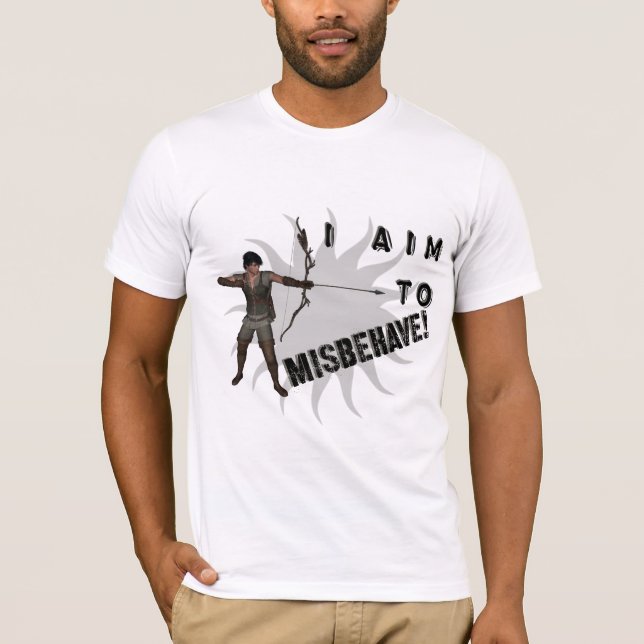 Jag tänker uppföra mig illa! t shirt (Framsida)