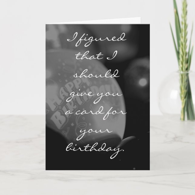 Jag tänkte att jag skulle ge dig en ge.. kort (Framsida)