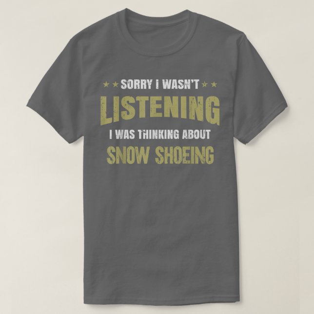 Jag tänkte inte på Snö Shoei T Shirt (Design framsida)