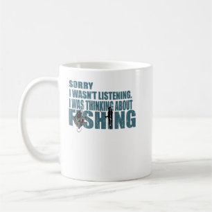 Jag tänkte på att fiska i kärlek kaffemugg