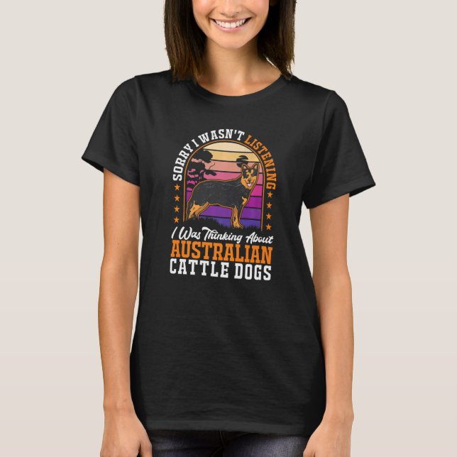 Jag tänkte på australiska nötköter t shirt (Framsida)