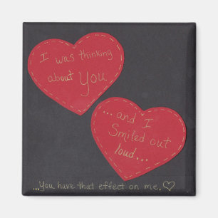 Jag tänkte på dig och log.. magnet