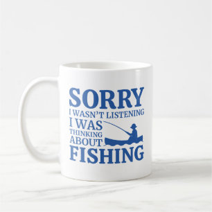 Jag tänkte på fiske kaffemugg