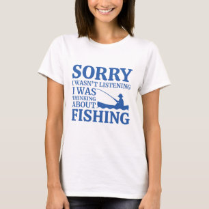 Jag tänkte på fiske t shirt