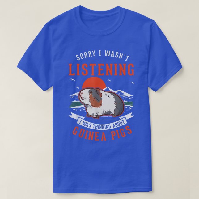 Jag tänkte på Guinea Grisar T Shirt (Design framsida)