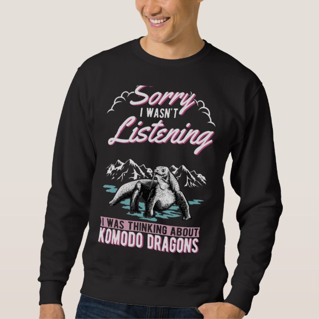 Jag tänkte på Komodo Dragons Lång Ärmad Tröja (Framsida)