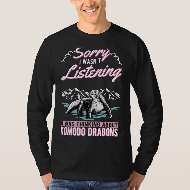Jag tänkte på Komodo Dragons T Shirt (Framsida)