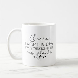 Jag tänkte på mina växter kaffemugg