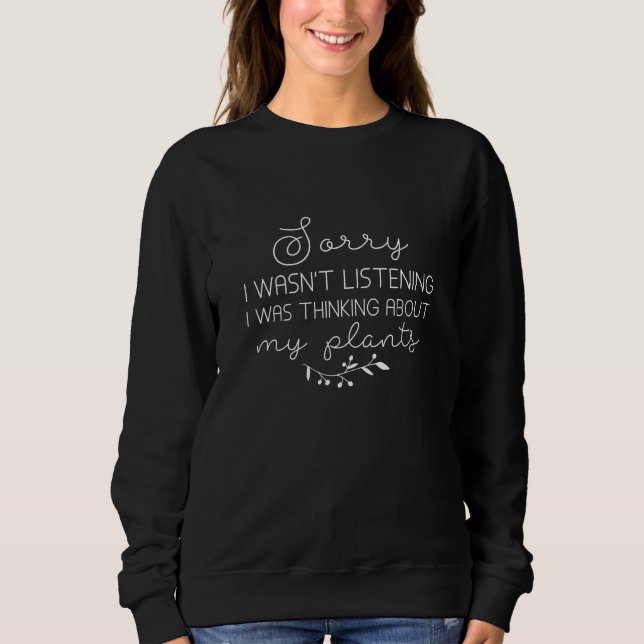 Jag tänkte på mina växter t shirt (Framsida)