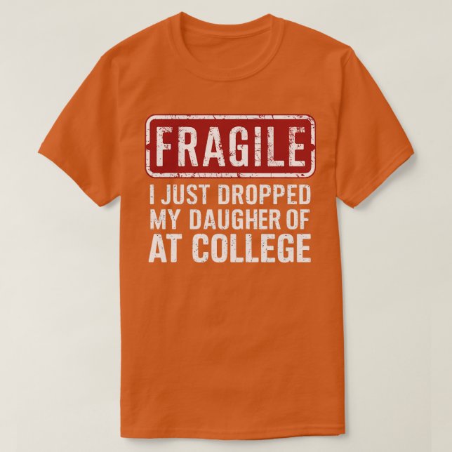 Jag tappade bort min dotter från college t shirt (Design framsida)