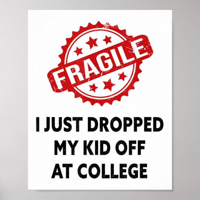 Jag tappade just av mitt barn på college Mamma M Poster (Framsidan)