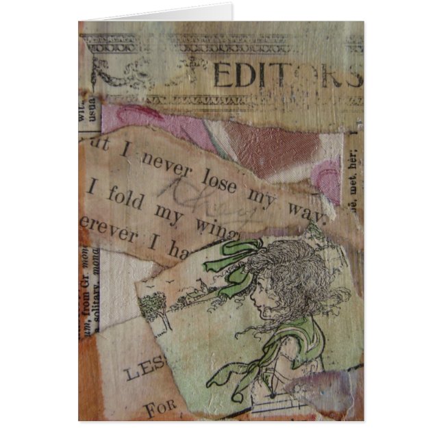 Jag tappar aldrig mitt sätt att samla blandade med hälsningskort (Framsidan)