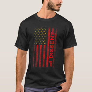 Jag tar avstånd från amerikanska Flagga feministis T Shirt