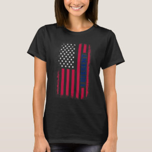 Jag tar avstånd från oss Flagga Womens Strong Påst T Shirt