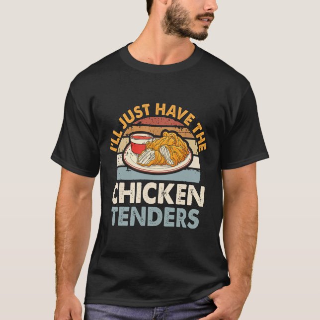 Jag Tar Bara Kycklingbitar Roligt  T Shirt (Framsida)